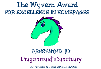 The Wyvern Award for Excellence in Homepages